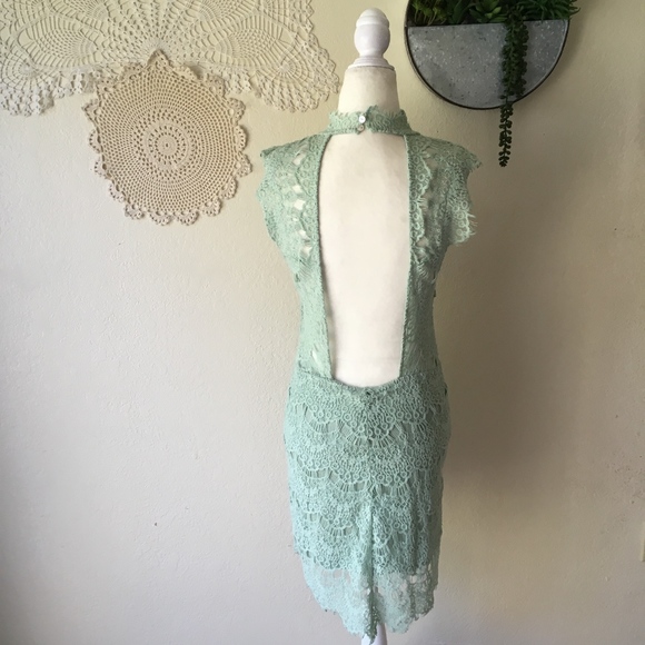 Free People Daydream Bodycon open back lace slip - Picture 6 of 8